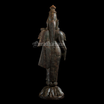 Lakshmi Wooden Sculpture