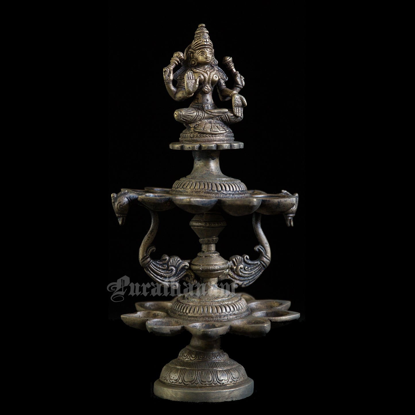 Lakshmi Two Layered Brass Deepam