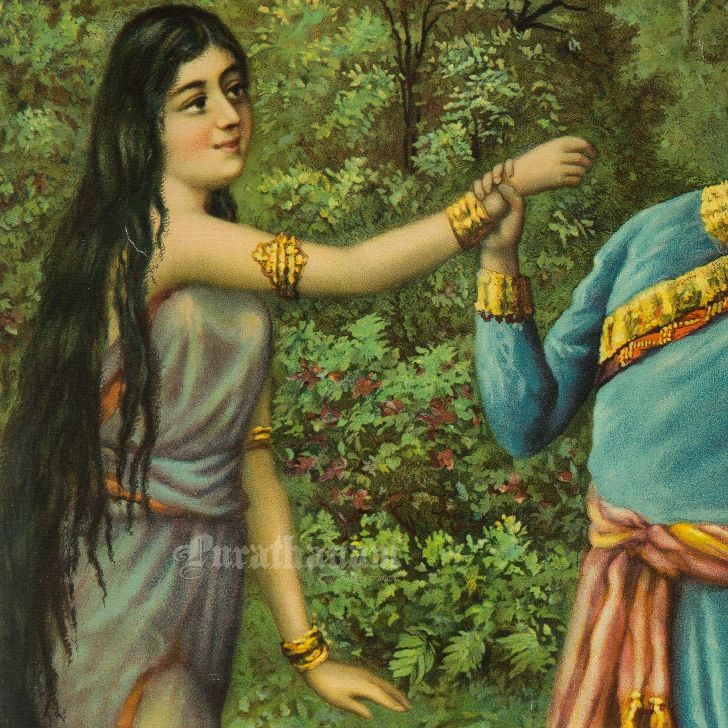 Devajani Rescued from Well by B. P. Banerjee- Germany Print