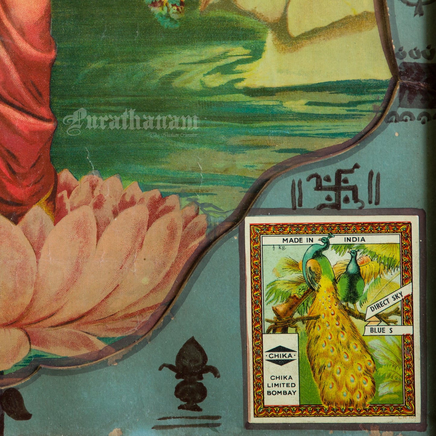 Lakshmi by Ravi Varma Poster for Chika Ltd., Bombay