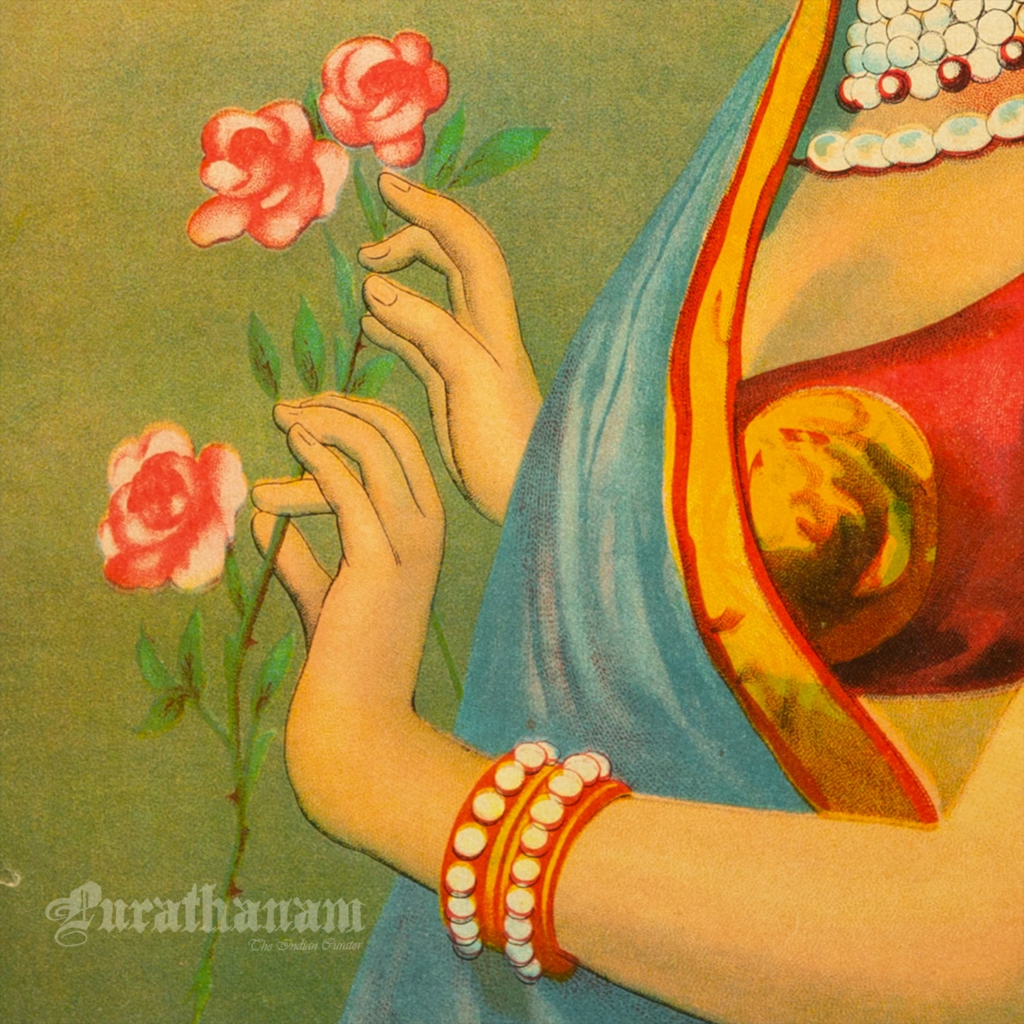 Taramati Rani By Ravi Varma  - Lithograph Print