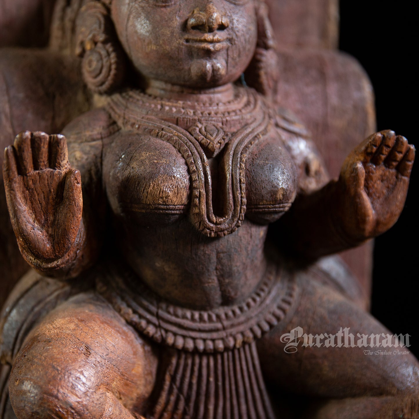 Apsaras Wooden Sculpture