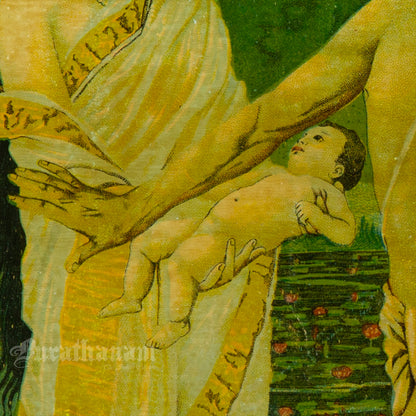 Vishwamitra Menaka (Shakuntala Janam)  by Ravi Varma   (Oleograph Print)