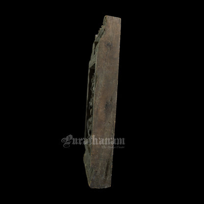Lakshmi wood carved wall panel