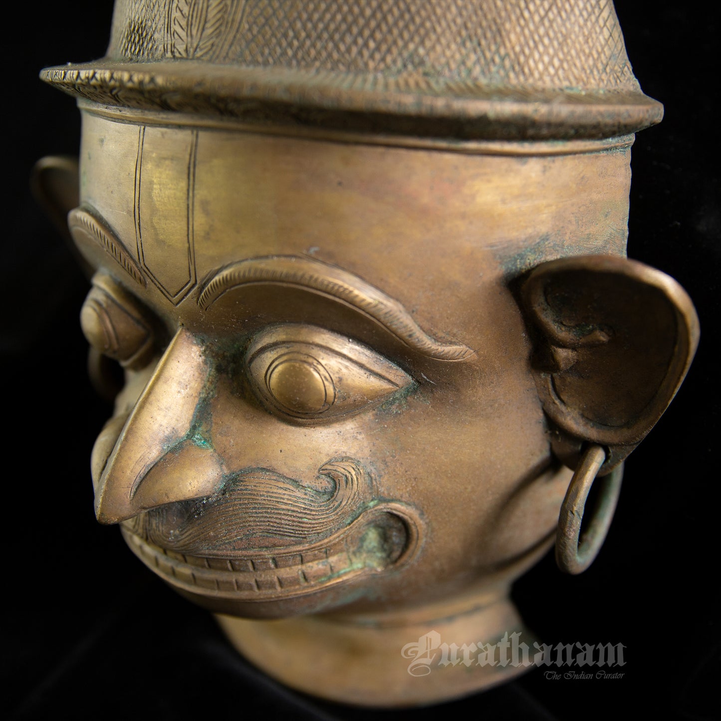 Hanuman Head - Brass