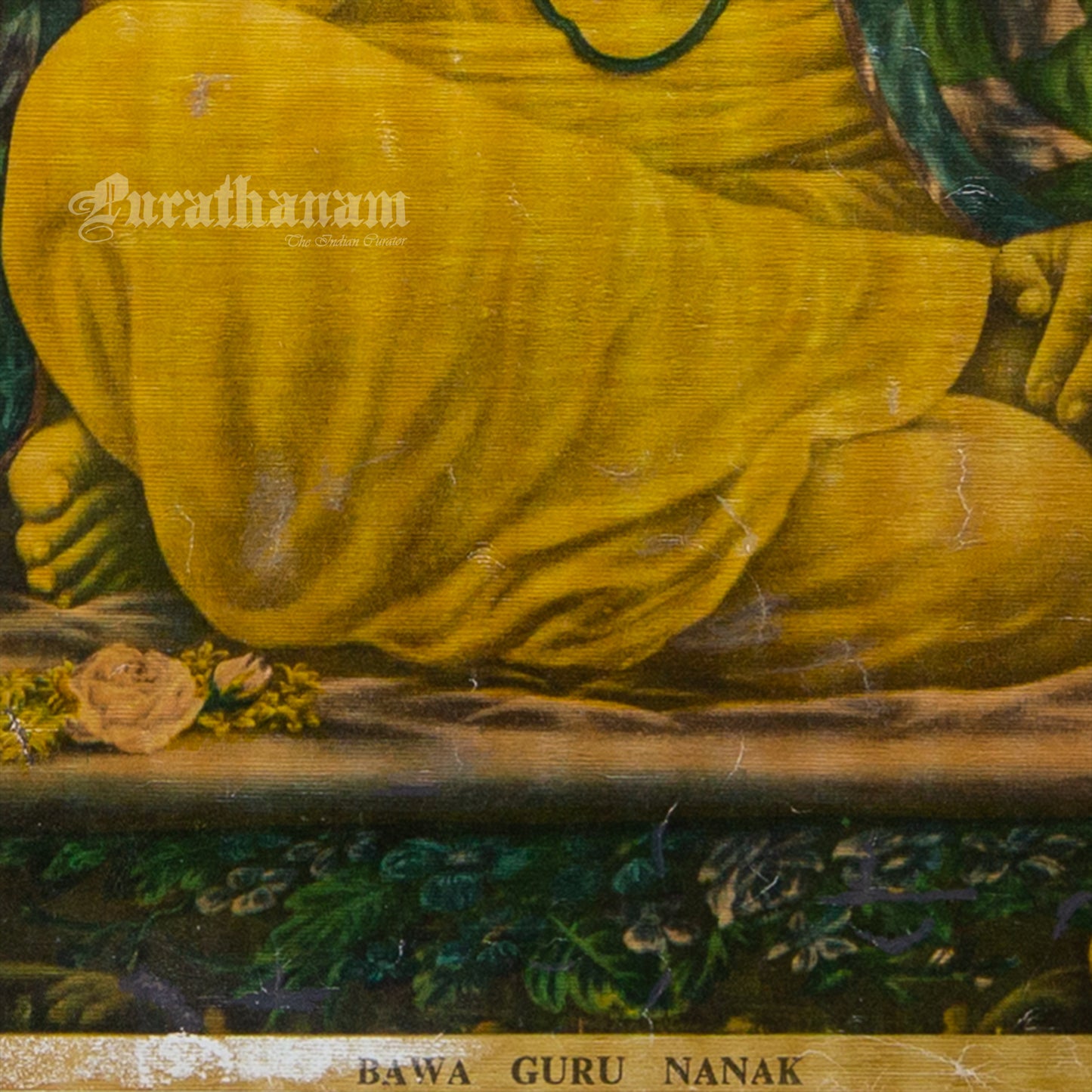 Bawa Guru Nanak by Narottam Narayan - Oleograph Print