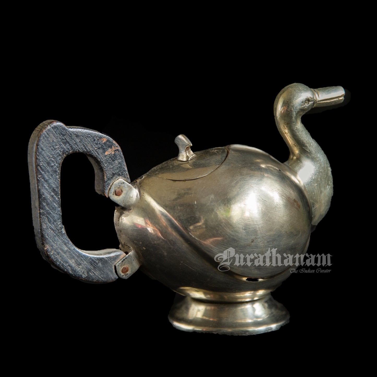 Art Deco  Duck shaped Tea Kettle - Brass