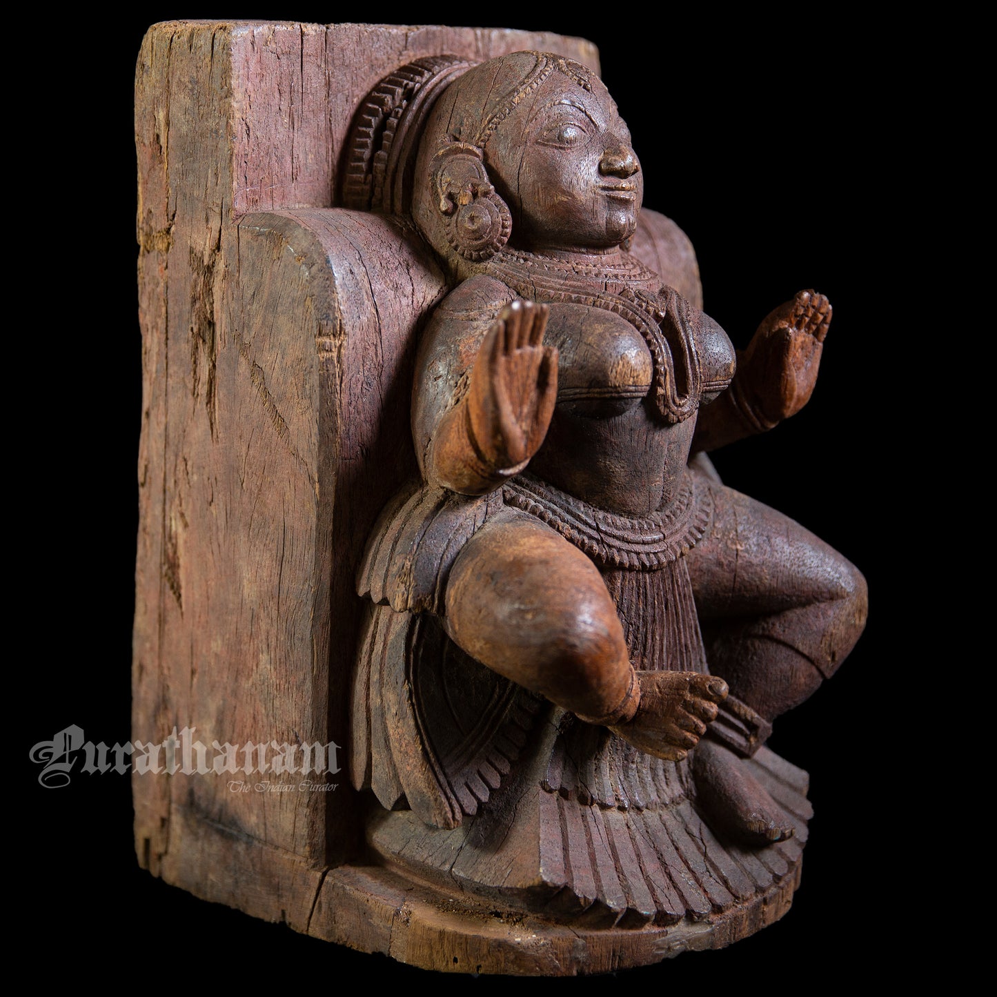 Apsaras Wooden Sculpture