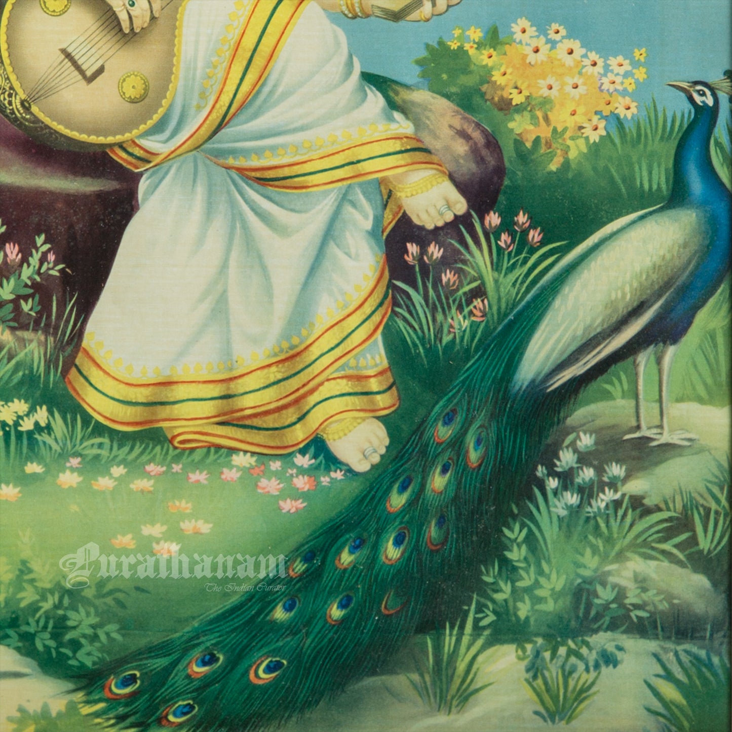 Sree Veena Saraswati - Kondiah Raju (Offset Print)