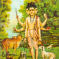 Duttatreya  By Ravi Varma  - Lithograph Print
