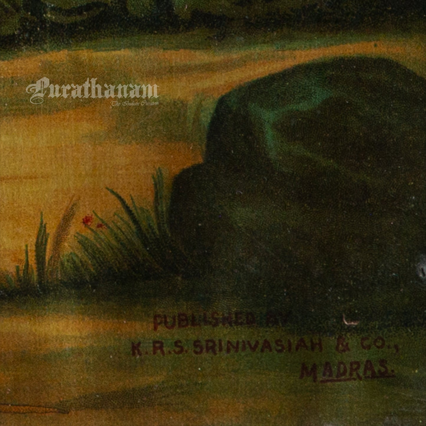 Sri Bala Subramanya (Oleograph Print) - Embellished