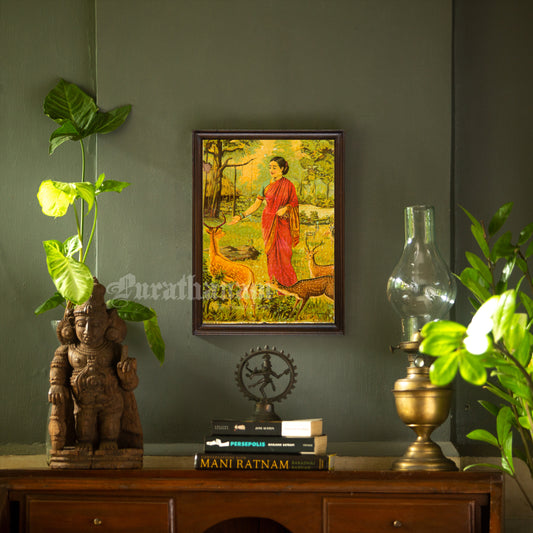 Sita and the Golden deer - Lithograph Print