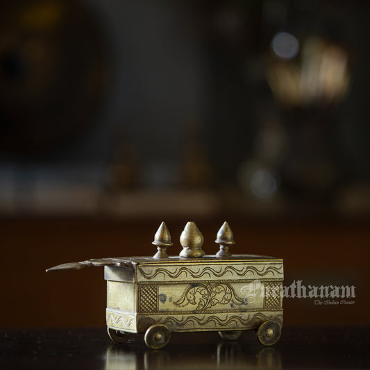 Vibhuti box (Bhasma box/ Holy ash container) - Brass