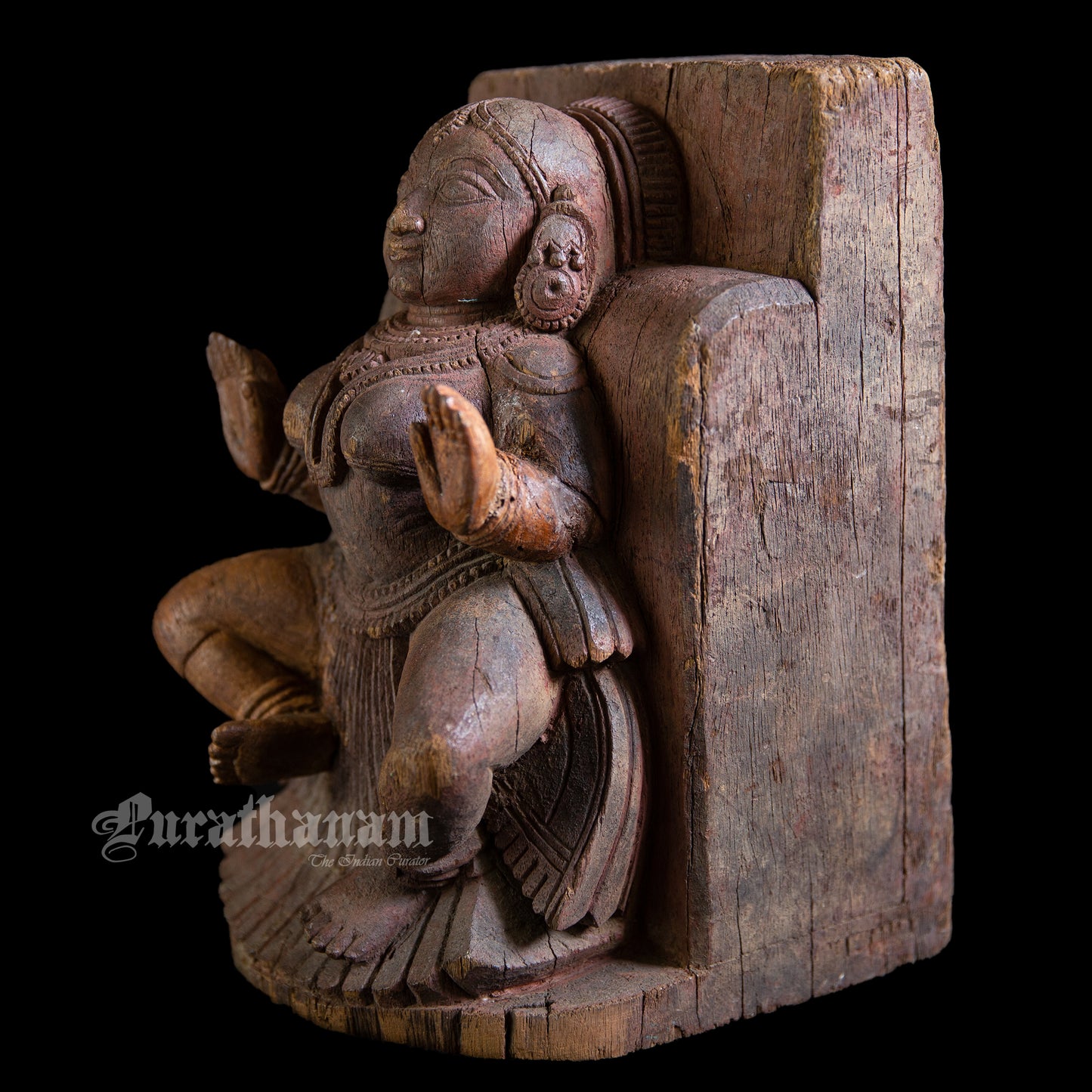 Apsaras Wooden Sculpture