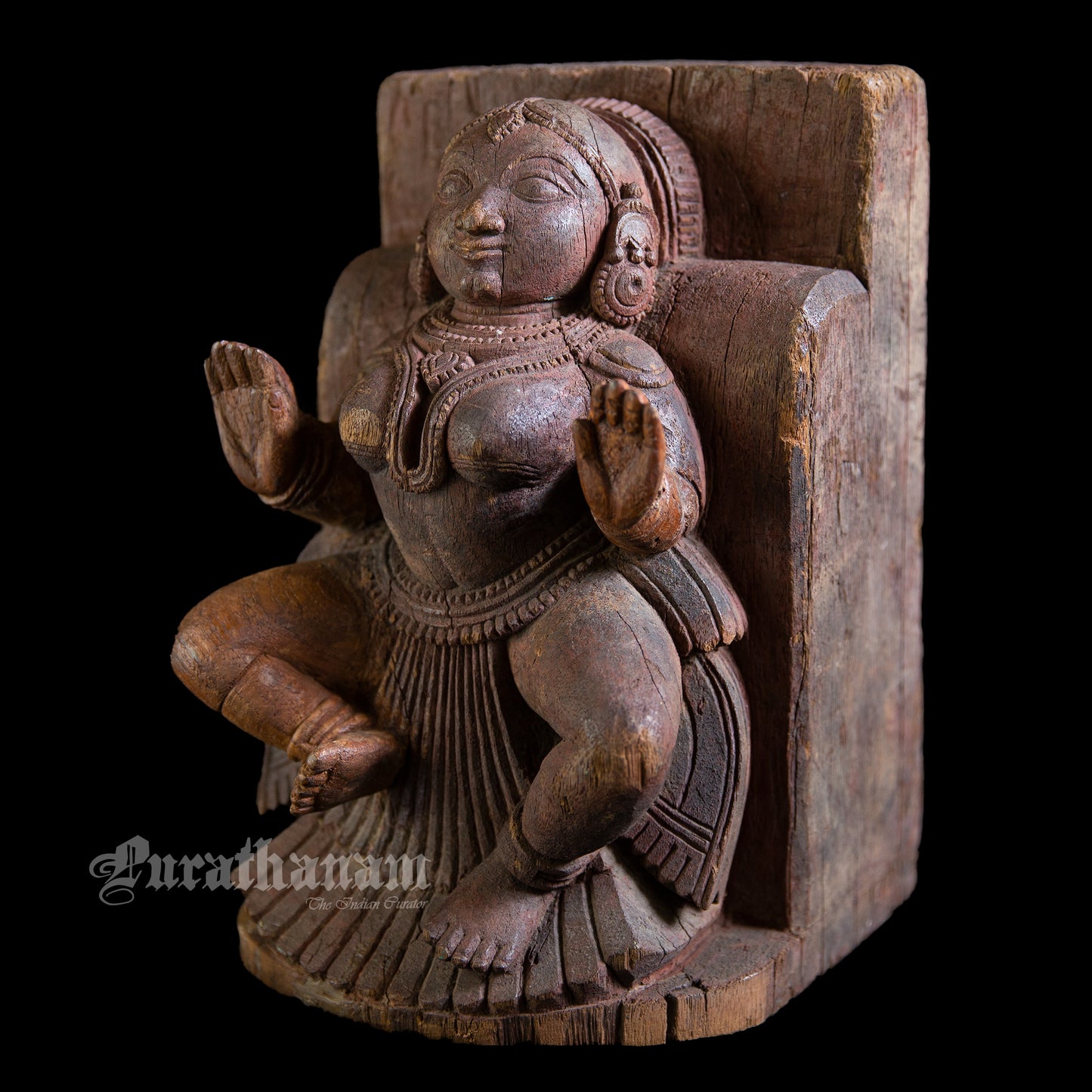 Apsaras Wooden Sculpture