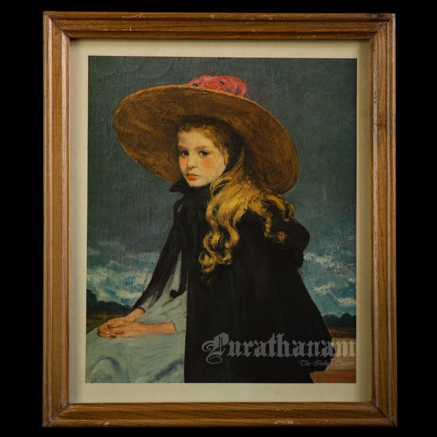 Henriette with Large Hat by Henri Jacques Evenepoel (Archival Print)