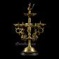 Peacock  oil lamp - Brass