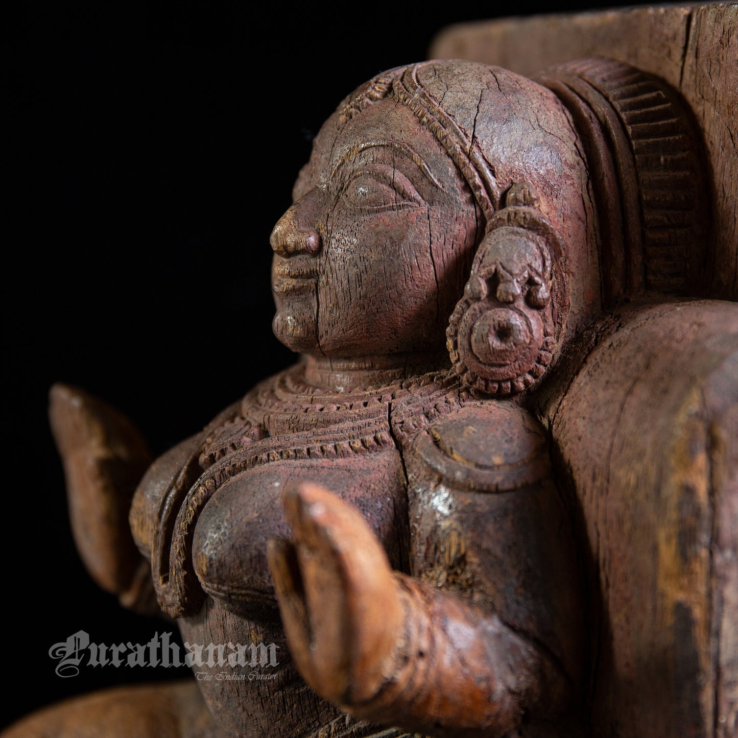 Apsaras Wooden Sculpture