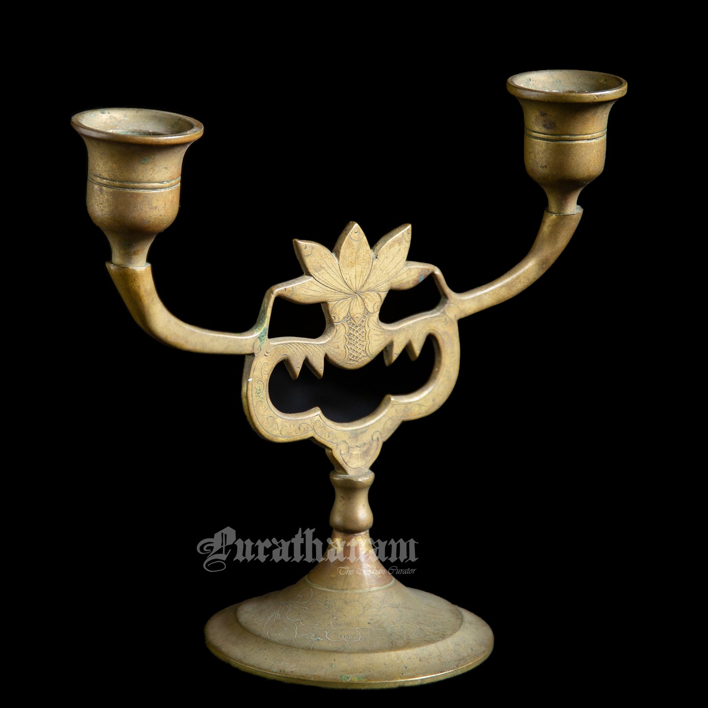 Two armed Candle Holders - Brass