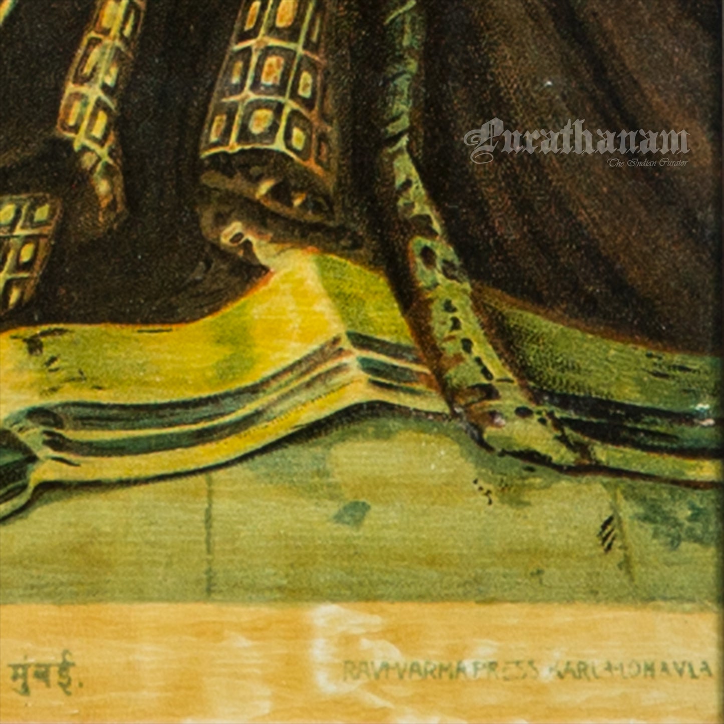 Krishna Shishtai - Oleograph Print (Ravi Varma)