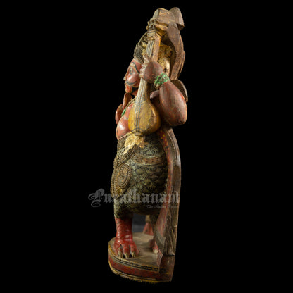 Gandharva wooden Sculpture