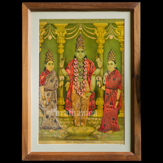 Sree Venkatesaperumall by C. G. Ramanujam  ( Embellished) (Oleograph Print)