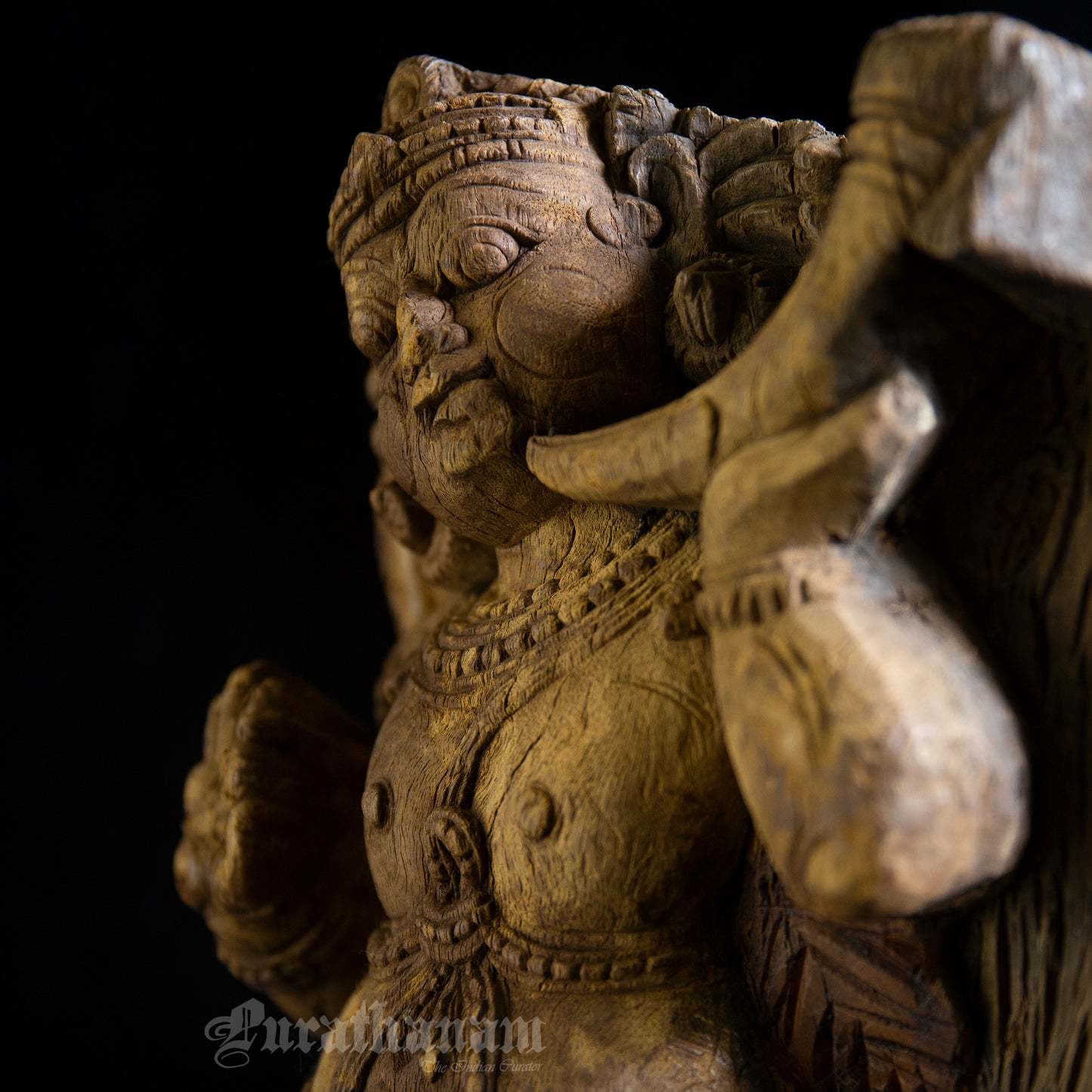 Dwarapalaka wooden Sculpture