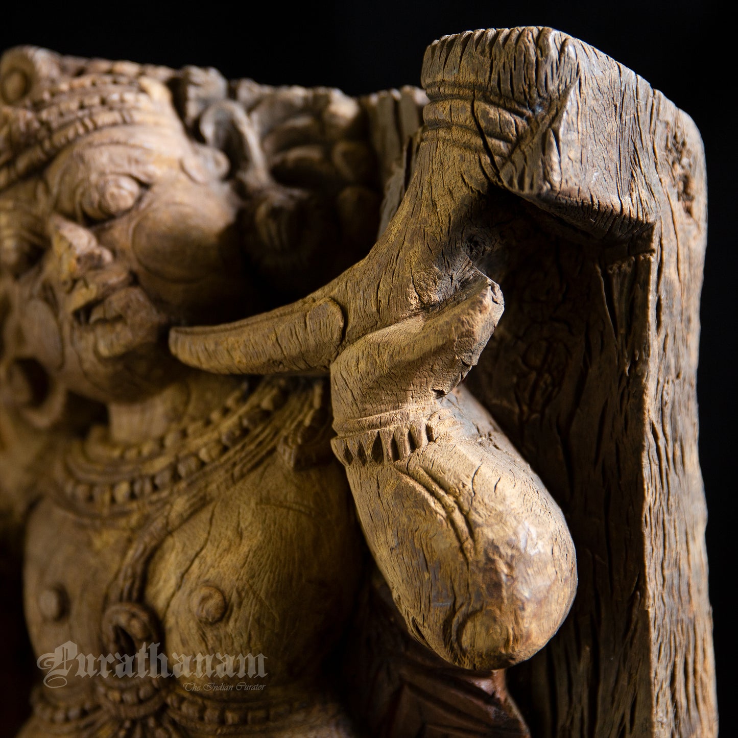 Dwarapalaka wooden Sculpture