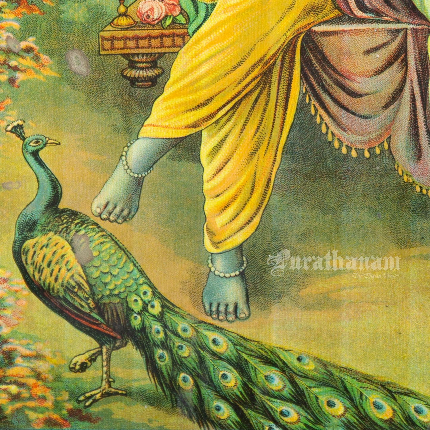 Radha Krishna - Chromolithograph Print