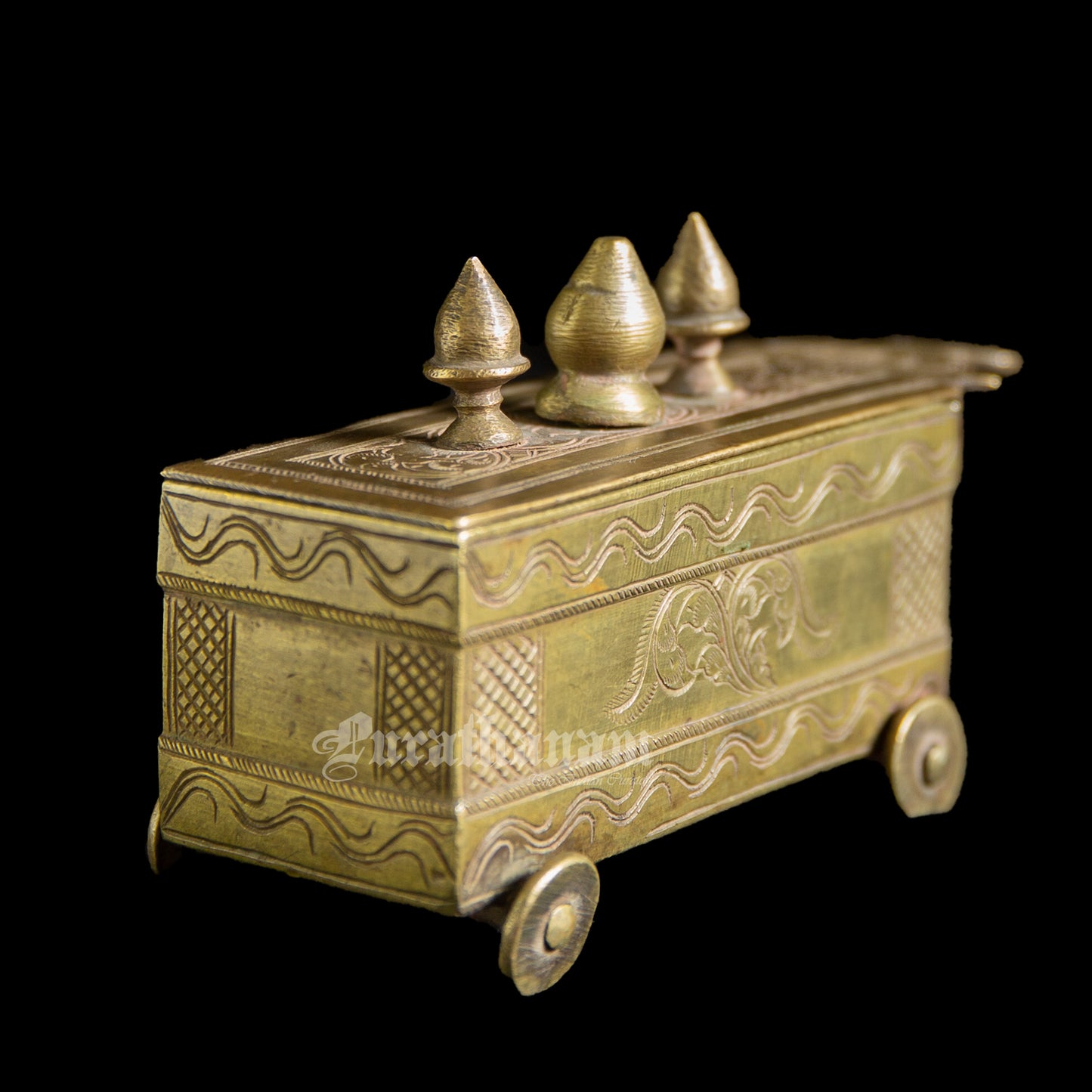 Vibhuti box (Bhasma box/ Holy ash container) - Brass