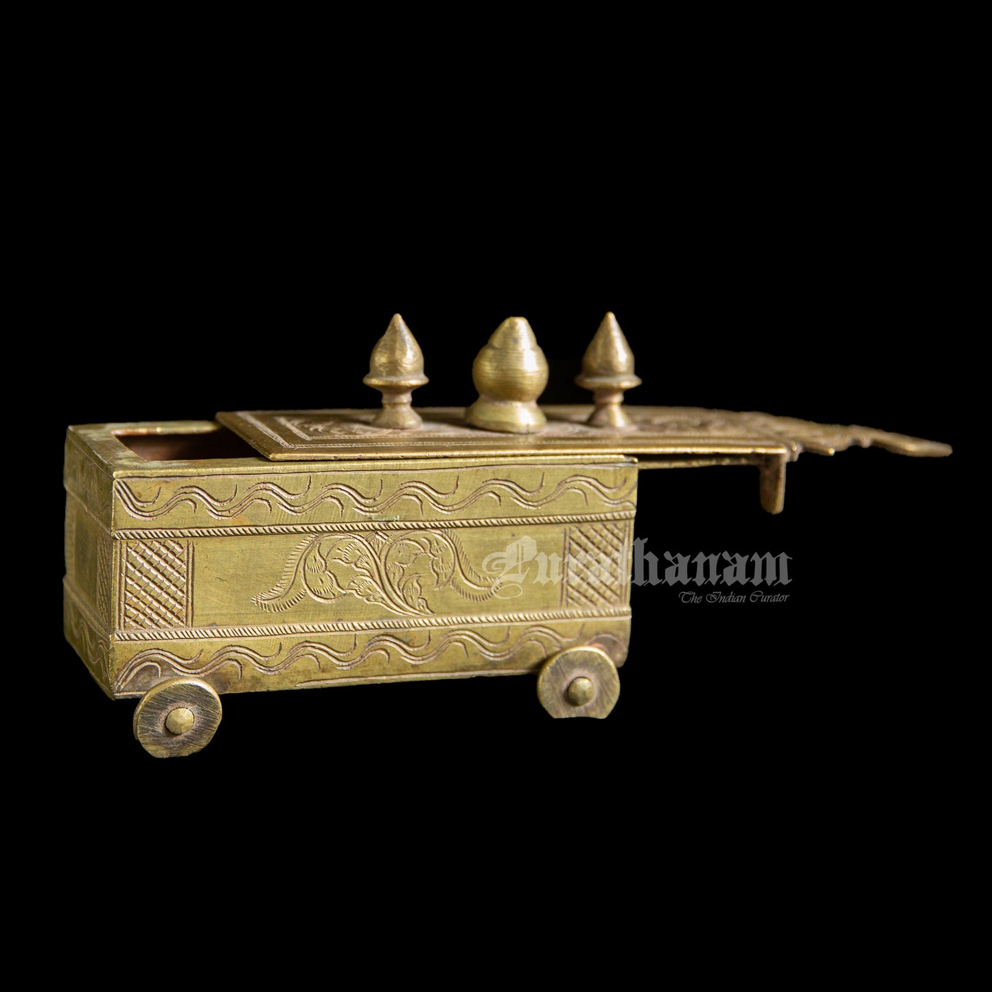 Vibhuti box (Bhasma box/ Holy ash container) - Brass