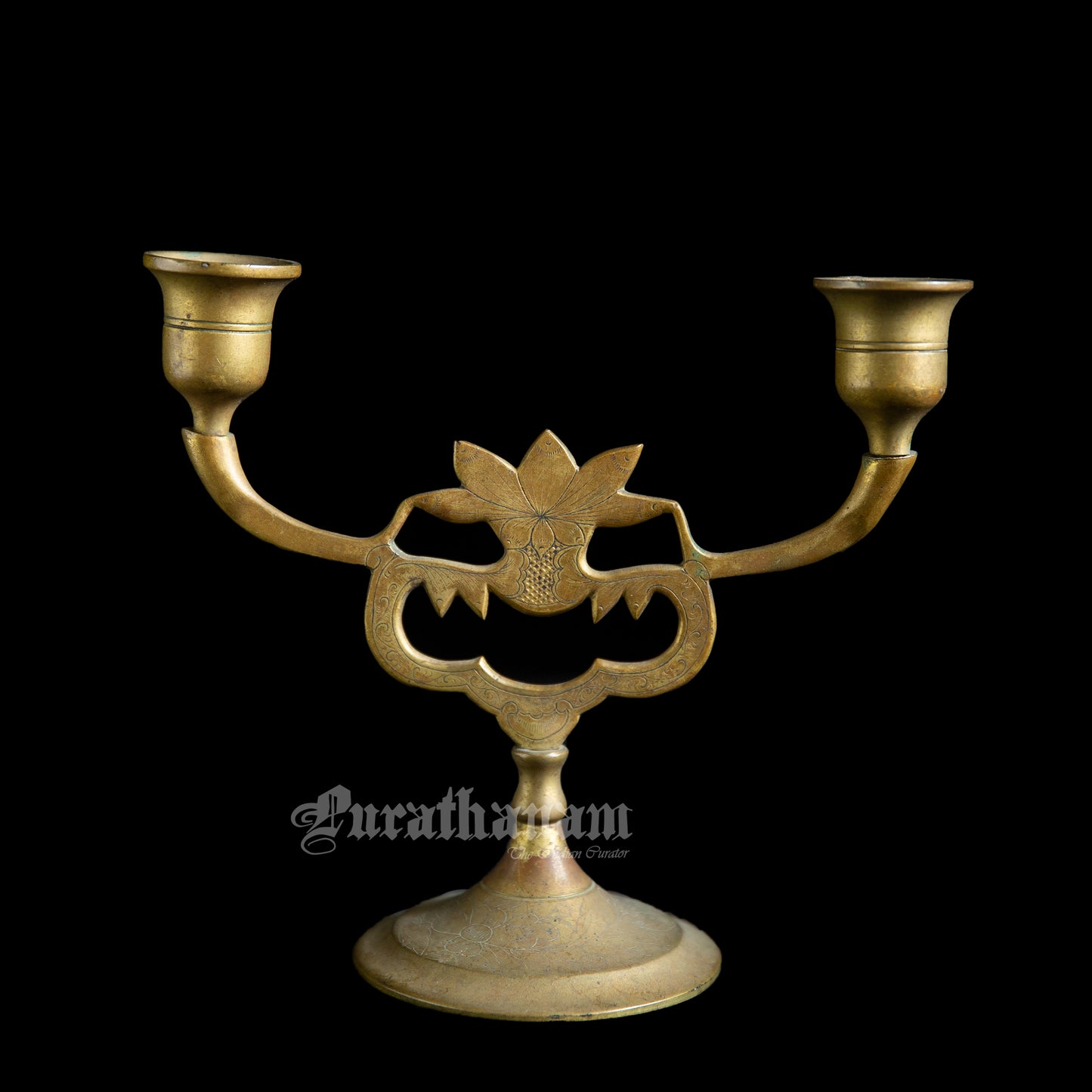 Two armed Candle Holders - Brass