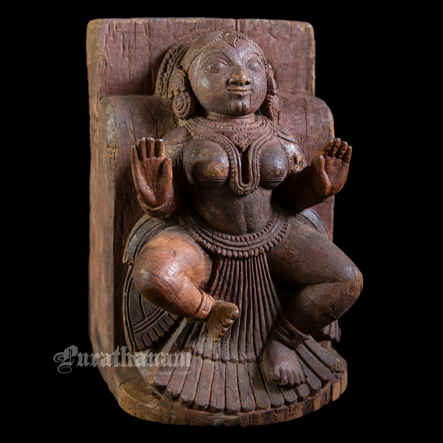 Apsaras Wooden Sculpture