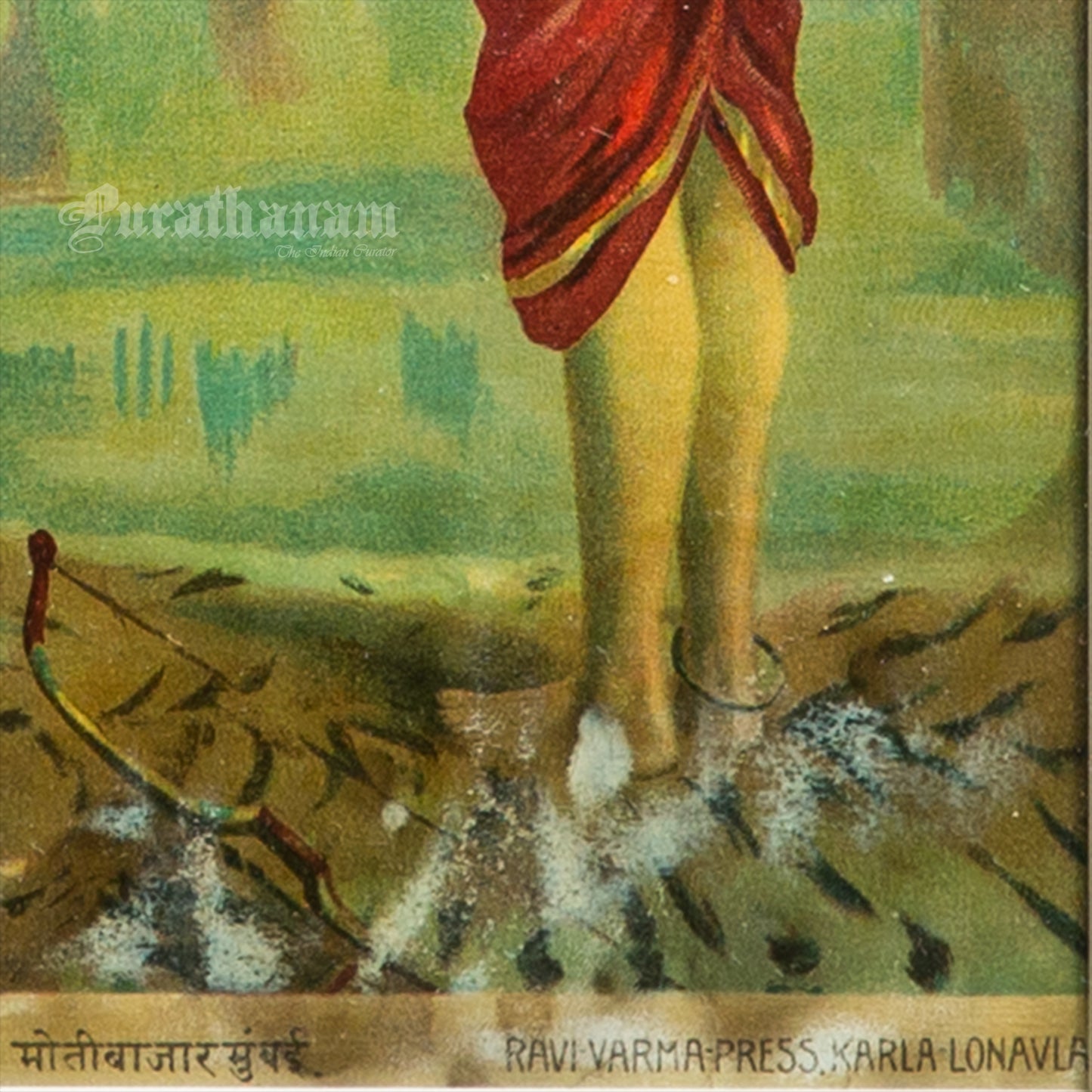 Gangavataran  - Oleograph Print (Ravi Varma)