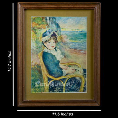 By the Seashore by Pierre-Auguste Renoir  (Archival Print)