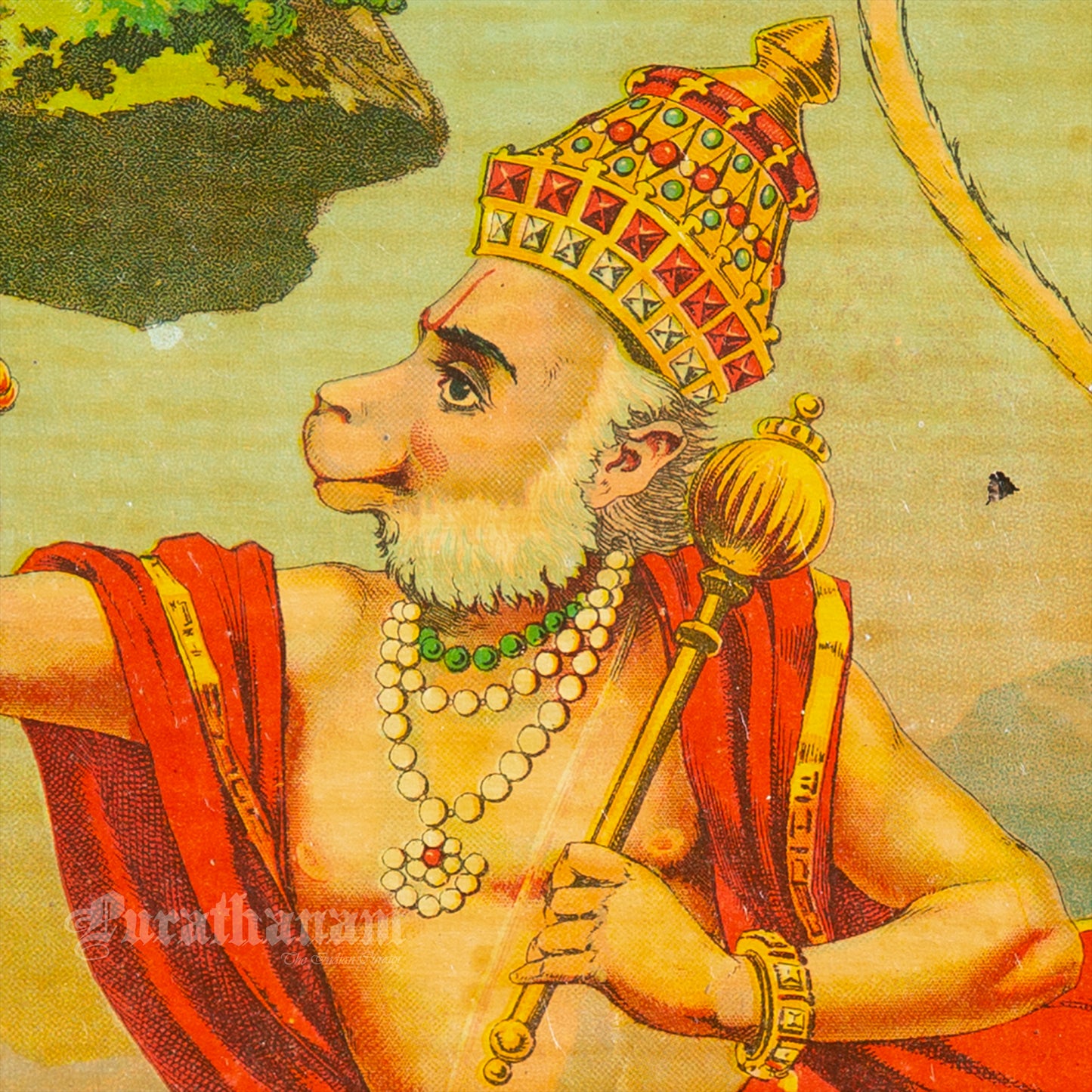 Hanuman  - Lithograph Print