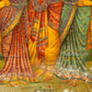 Sree Radha Rukhmini Krishnan by C. G. Ramanujam  - (Oleograph Print)