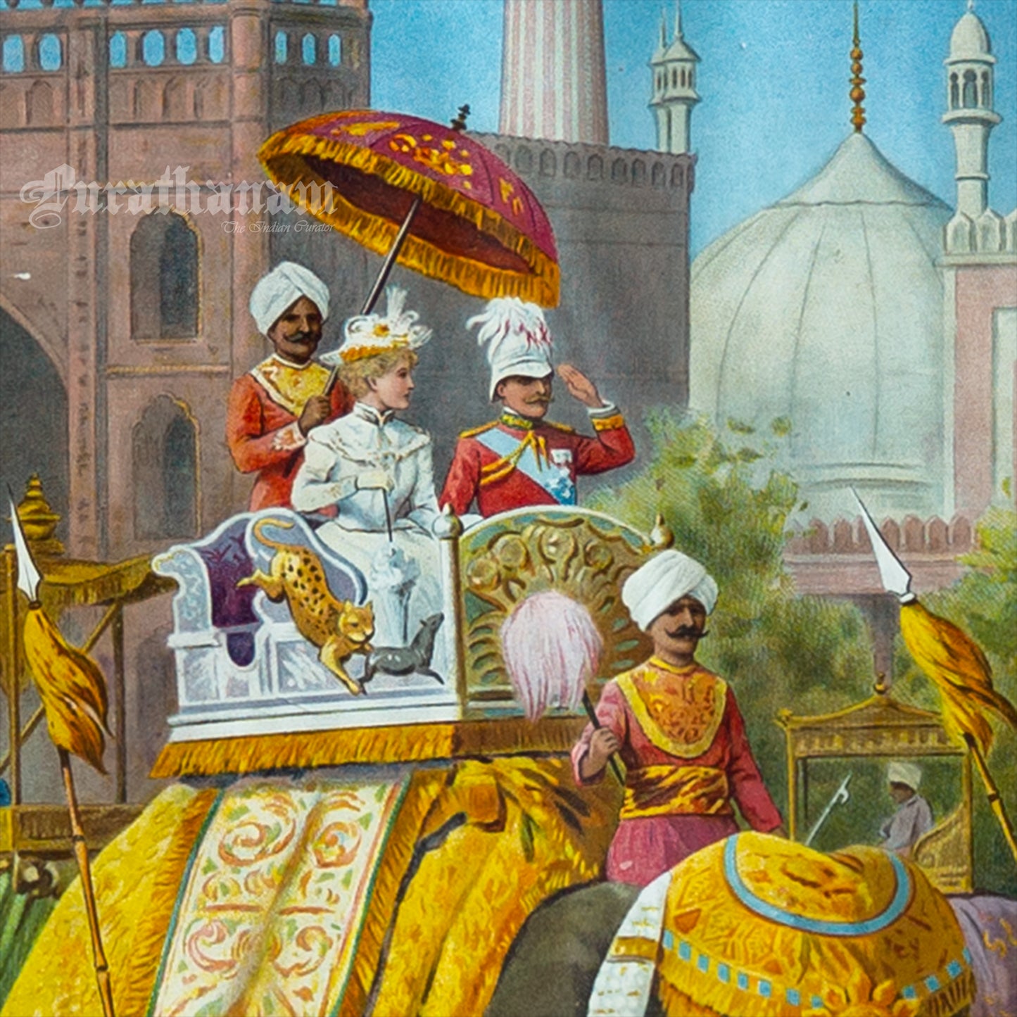 Delhi Durbar 1903 - Chromolithograph Print, London