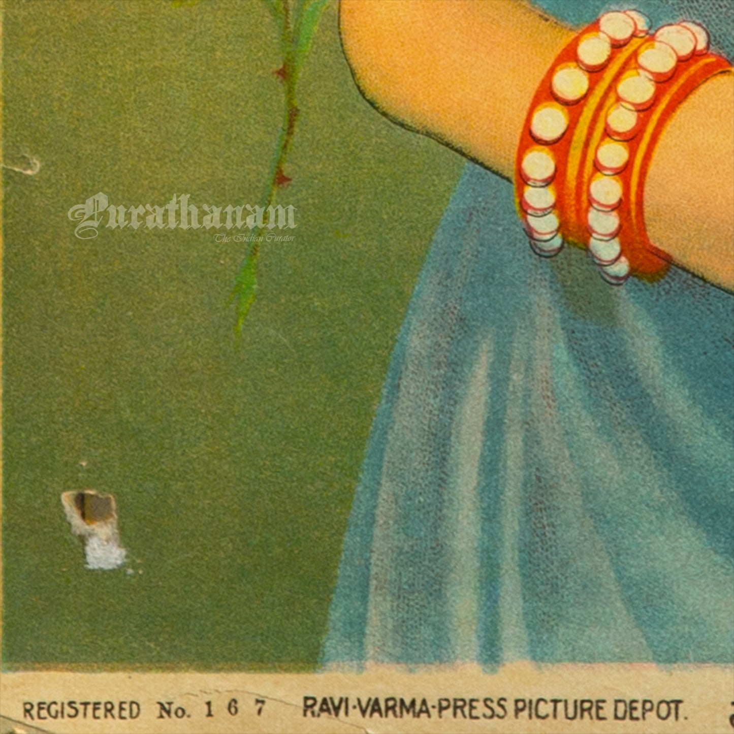 Taramati Rani By Ravi Varma  - Lithograph Print