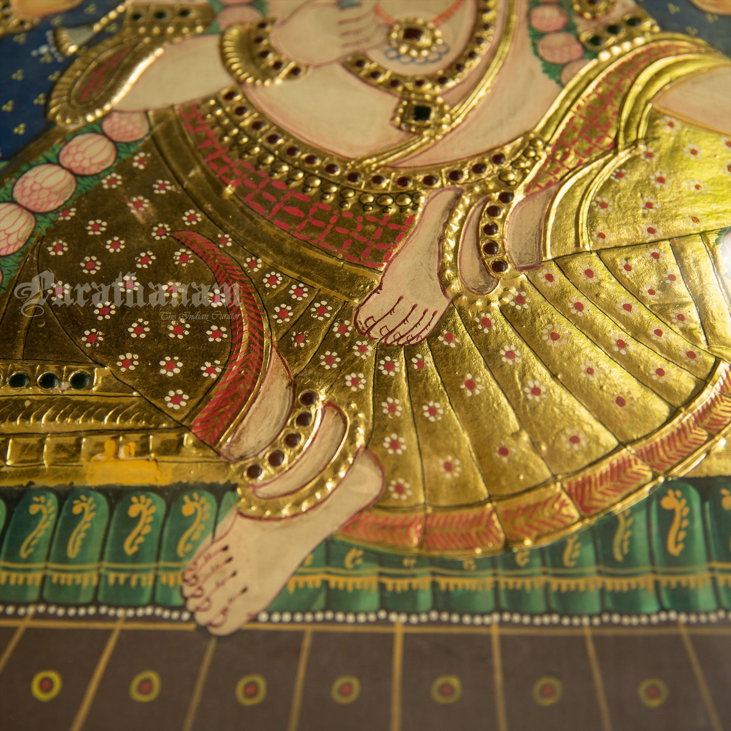 Krishna Gopikas - Tanjore Painting