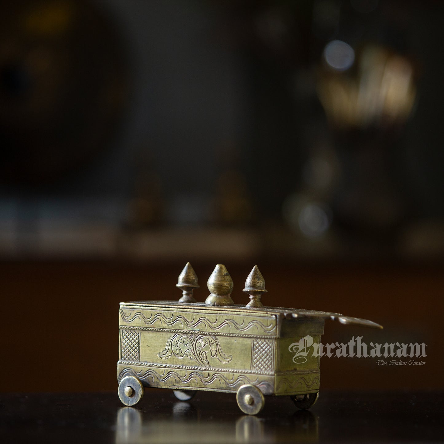 Vibhuti box (Bhasma box/ Holy ash container) - Brass