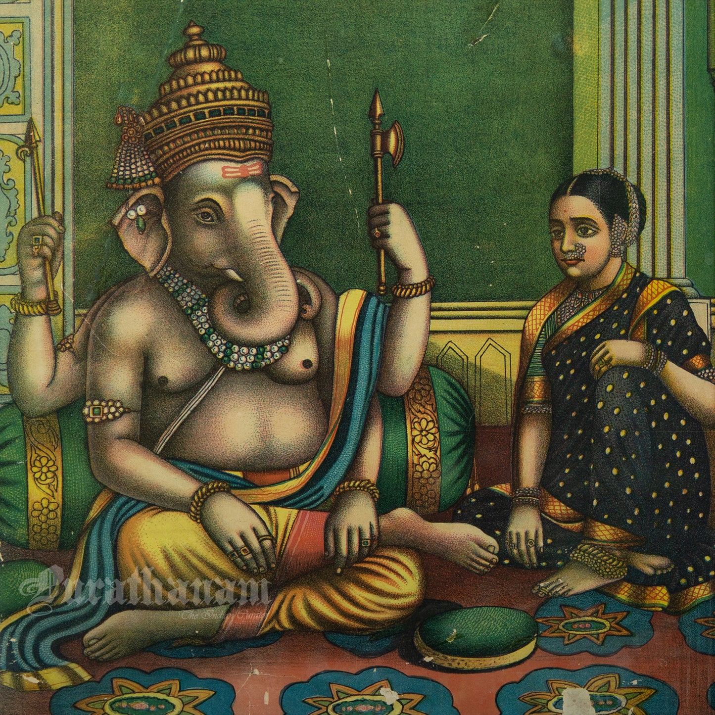 Ganapati - Chitrasala Press  (Lithograph Print)