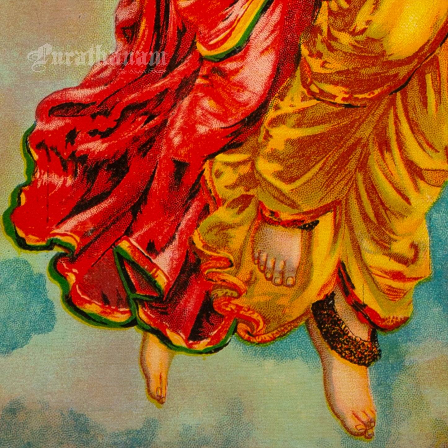 Menaka Shakuntala By Ravi Varma  - Lithograph Print