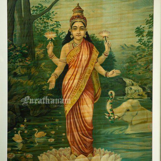 Lakshmi by Ravi Varma -  Lithograph Print