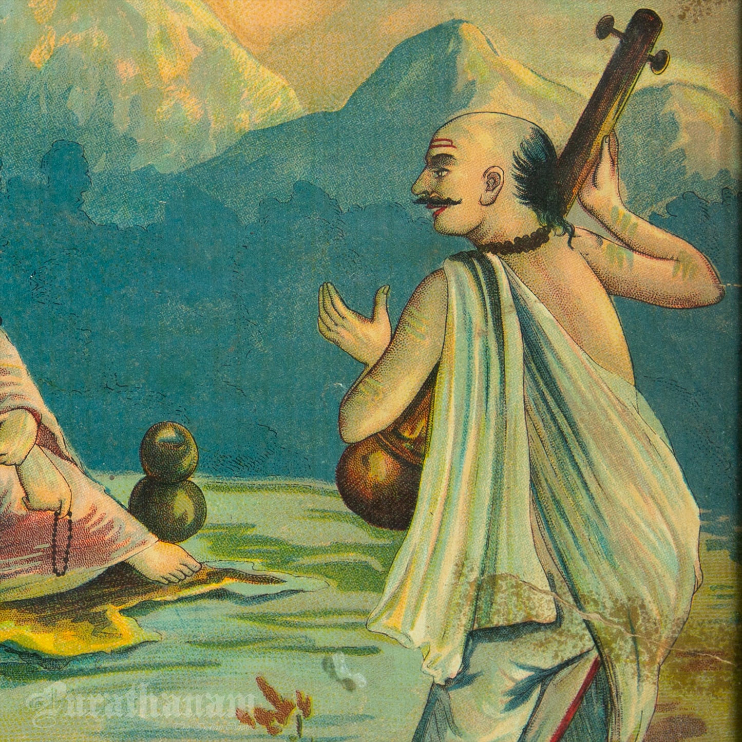 Aanee Shankar Braamhanaache Veshaane aale - Lithograph Print