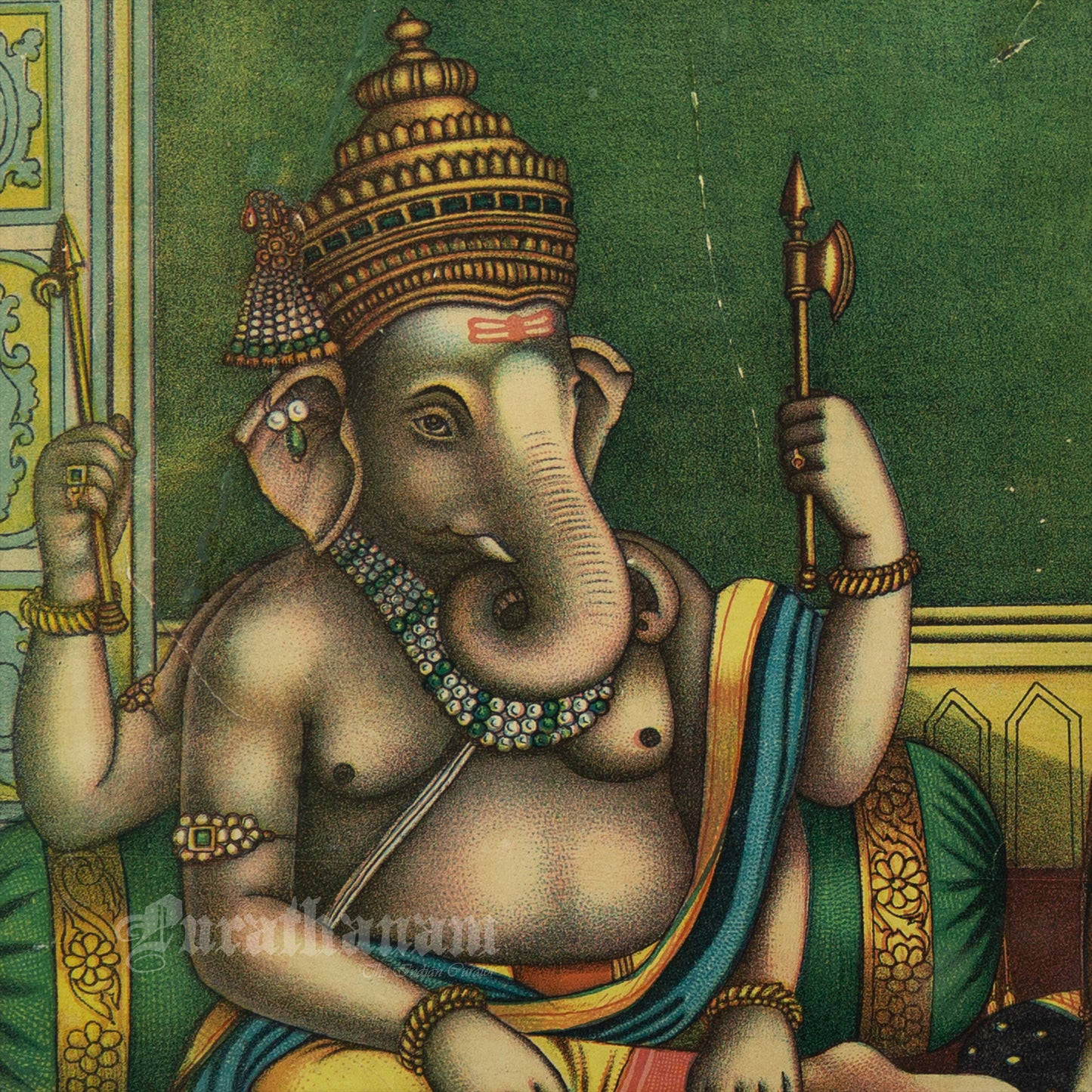 Ganapati - Chitrasala Press  (Lithograph Print)