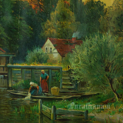 The Village - Chromolithograph Print, Germany