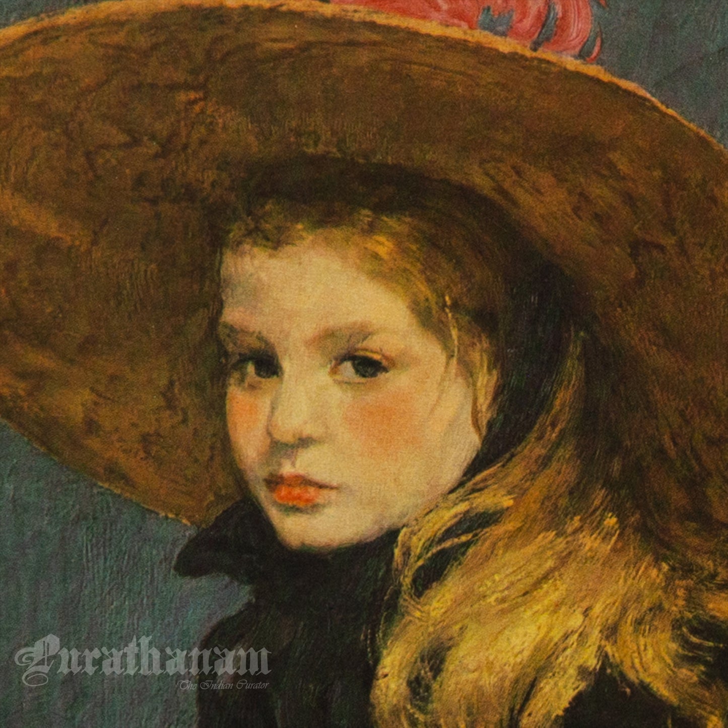 Henriette with Large Hat by Henri Jacques Evenepoel (Archival Print)