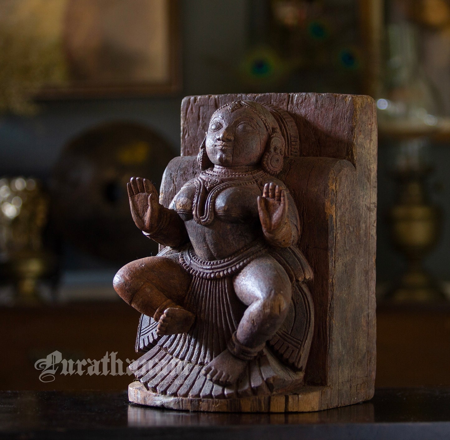 Apsaras Wooden Sculpture