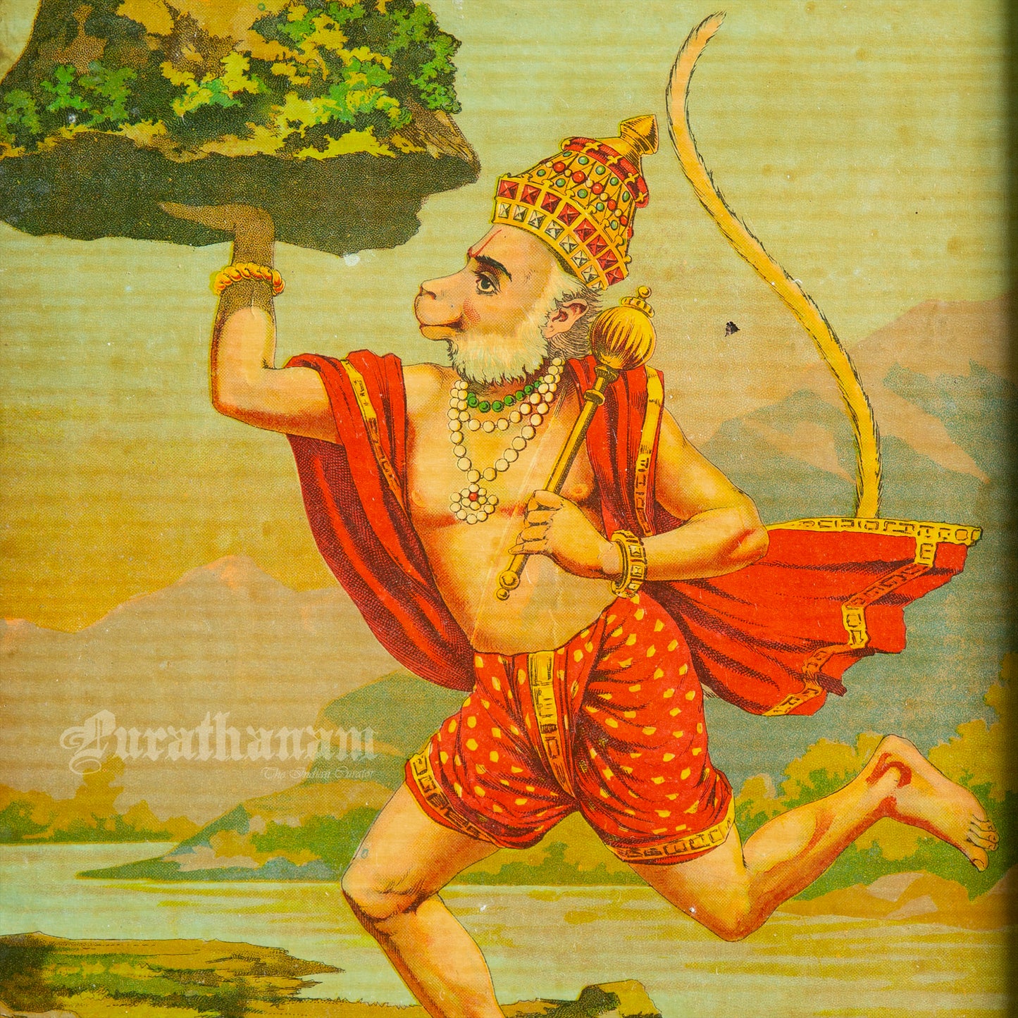 Hanuman  - Lithograph Print